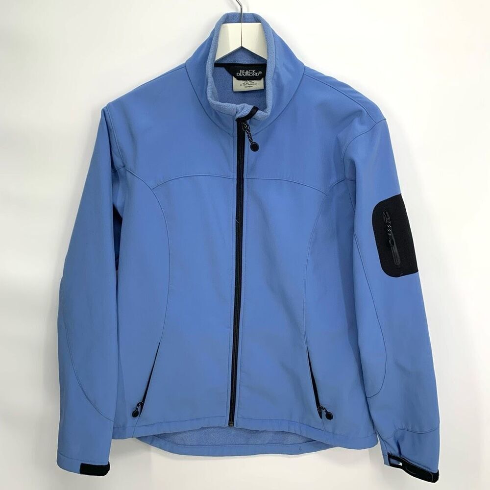 BLACK DIAMOND soft shell jacket sz L womens blue